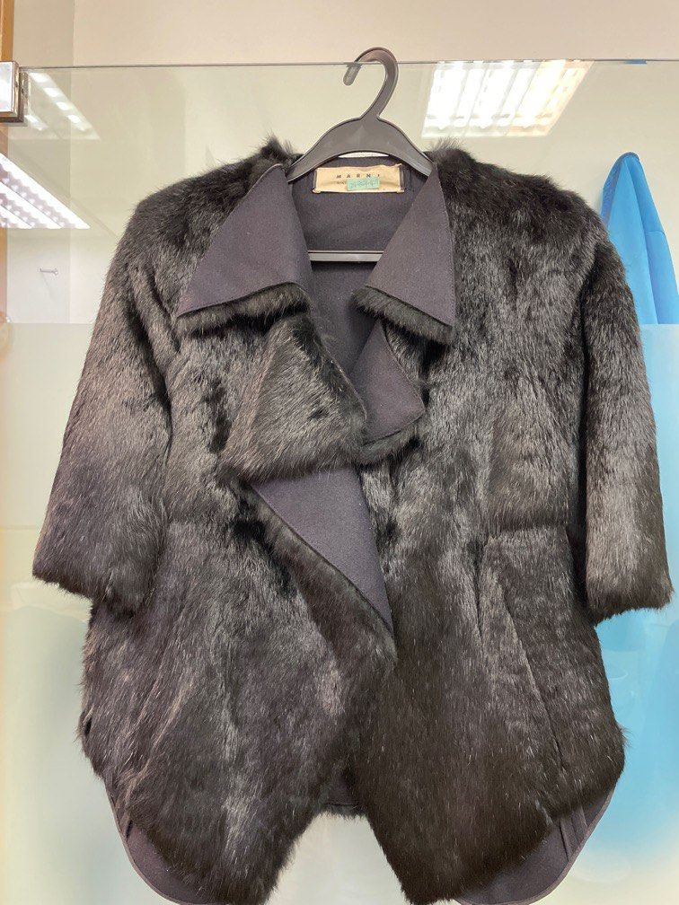 Marni rabbit fur jacket