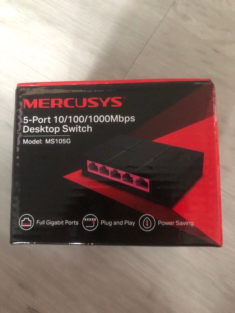 MERCUSYS 5-Port 10/100/1,000 Mbps Desktop Switch (MS105G