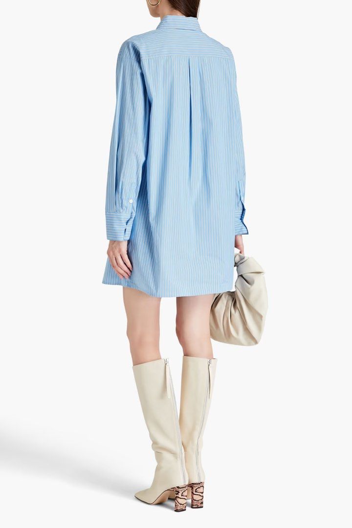 michael kors striped shirt dress 8.16 shirt dress (Michael Kors striped shirt dress + Superga platform sneakers + Gucci 'dionysus' bag + Ray Ban sunnies)