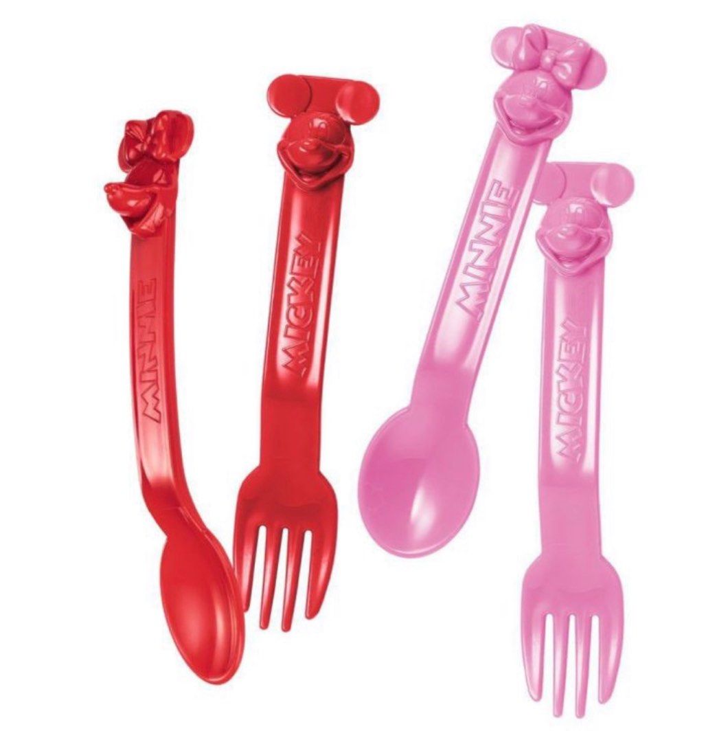 Mickey mouse Tupperware Spoon Set, Babies & Kids, Nursing & Feeding