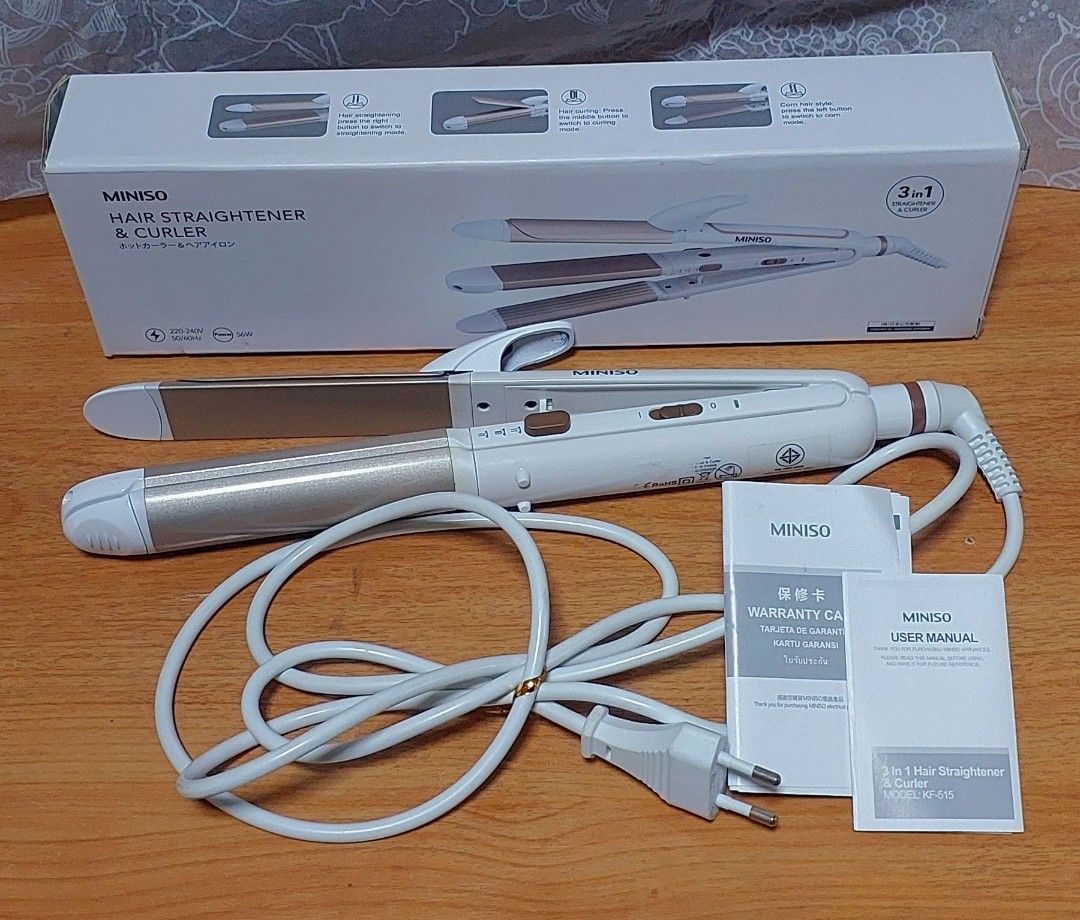 Miniso 3 in best sale 1 hair straightener