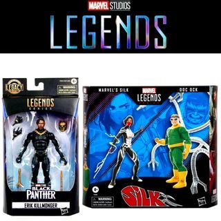 Anime Marvel Legends Spider Man 60th Anniversary Doc Ock Dr. Doctor Octopus  2 Heads 6 Action Figure From Silk Toys Model Doll