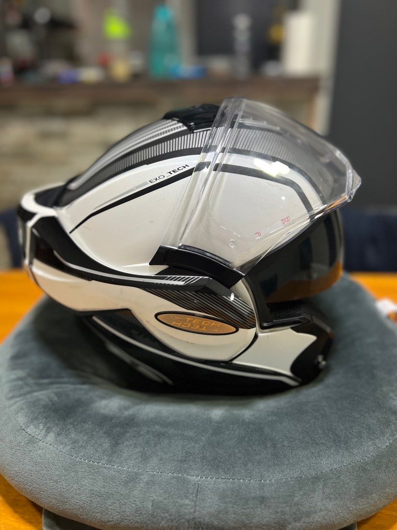 Flip clearance back helmet