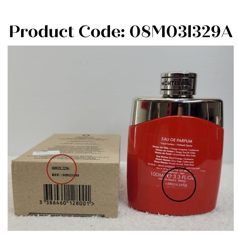 Mont Blanc Legend Red Eau De Parfum 100ml (TESTER PACK) X Expiry Date