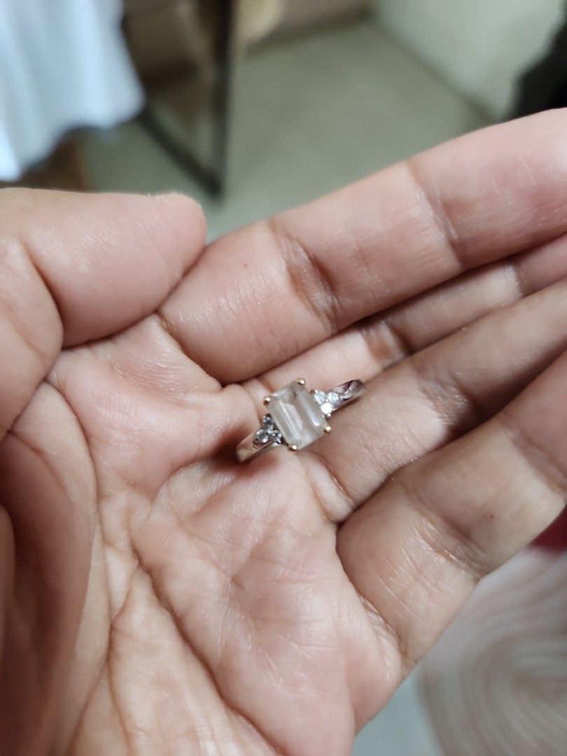 White gold morganite rings on sale