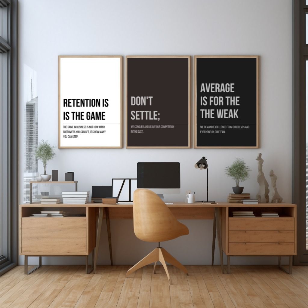 Motivational Office Decor Bundle 15 Printable Wall Art Pieces