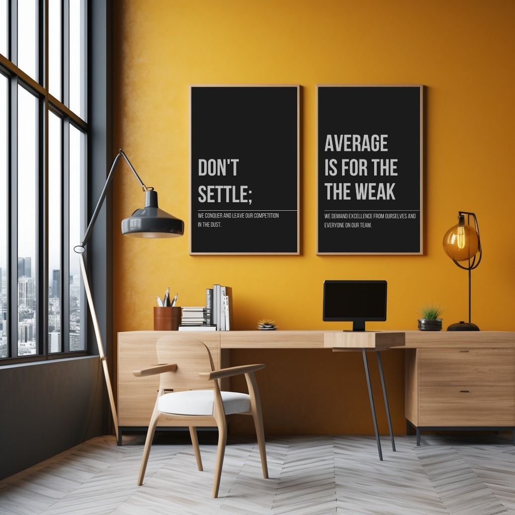 Motivational Office Decor Bundle 15 Printable Wall Art Pieces