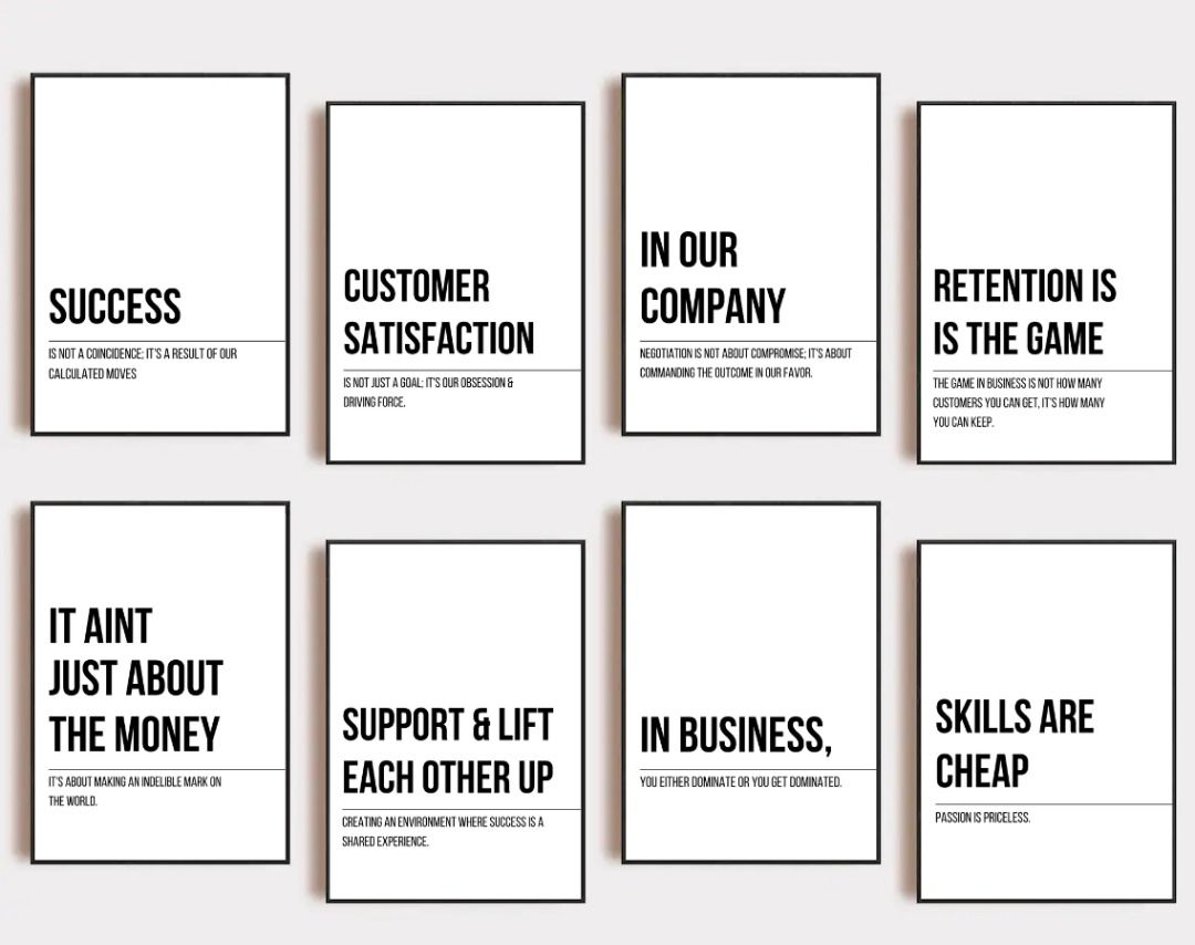 Motivational Office Decor Bundle 15 Printable Wall Art Pieces