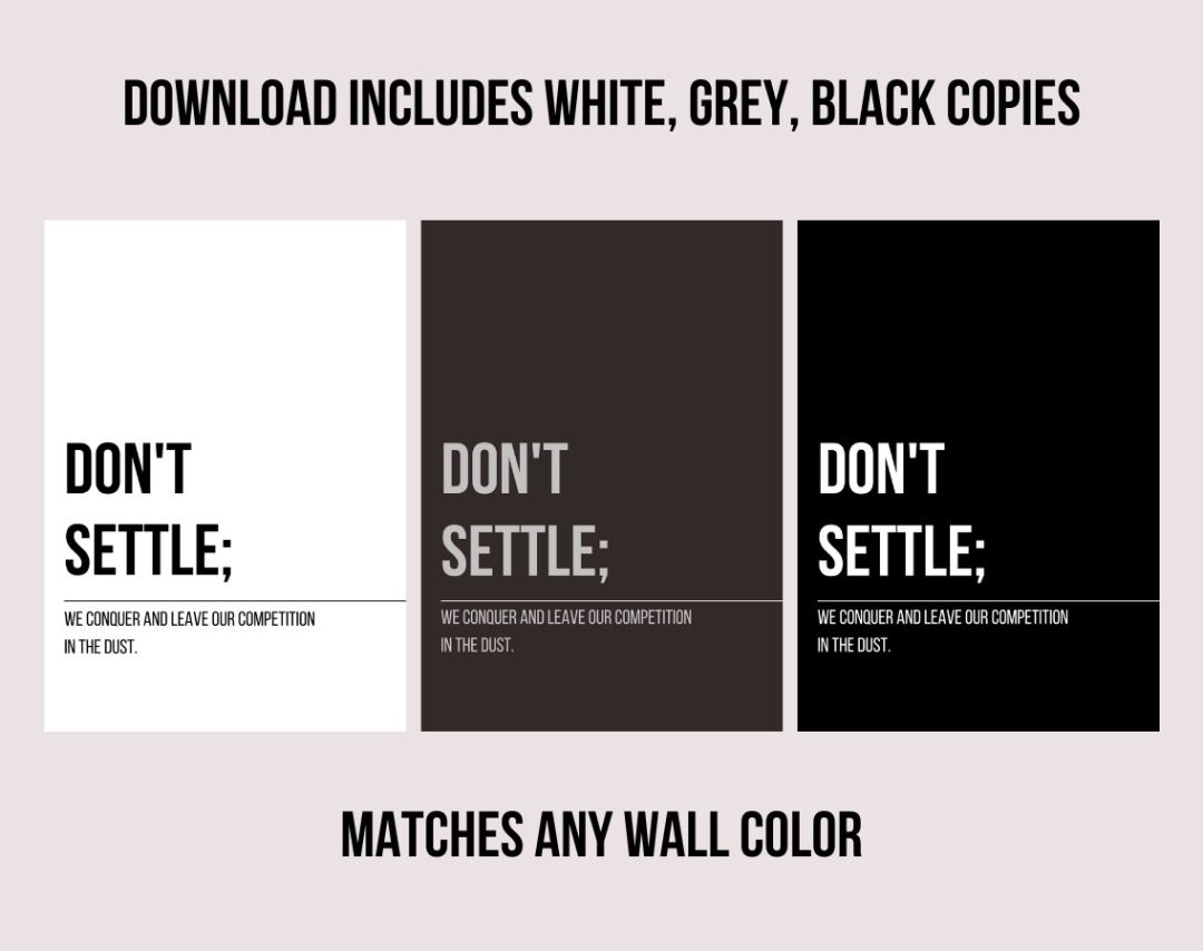 Motivational Office Decor Bundle 15 Printable Wall Art Pieces