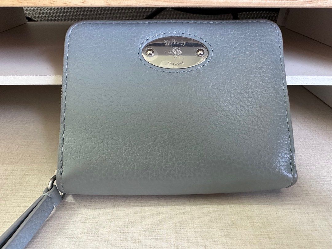 Mulberry Solid Grey Small Zipped Bayswater at Sue Parkinson