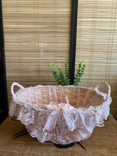 🌸Native Decorative Basket in Pink Lace