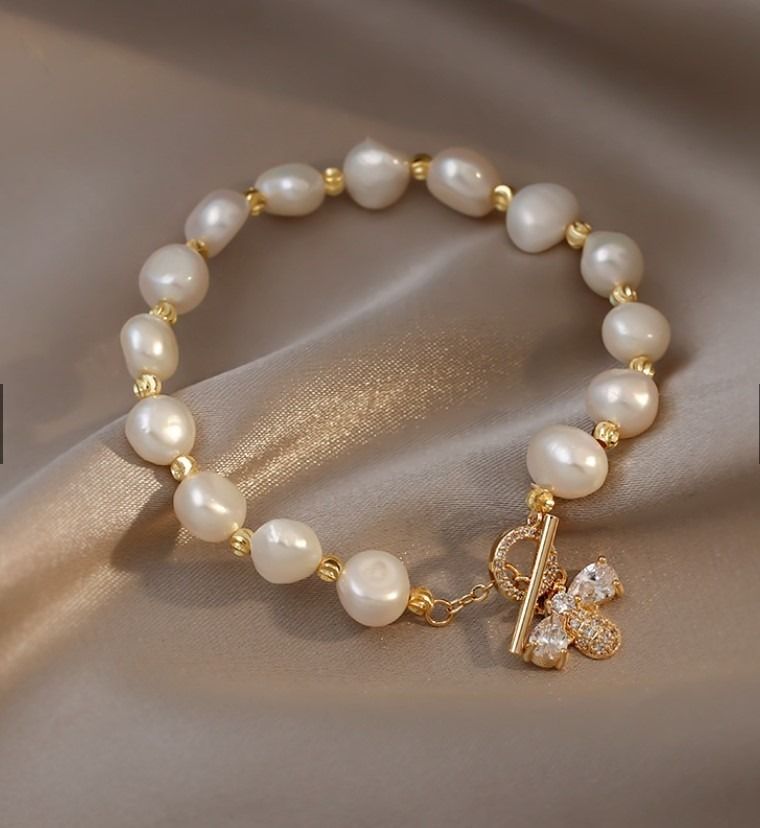 Natural freshwater pearl bracelet Wedding Pearl beads Pearl beads