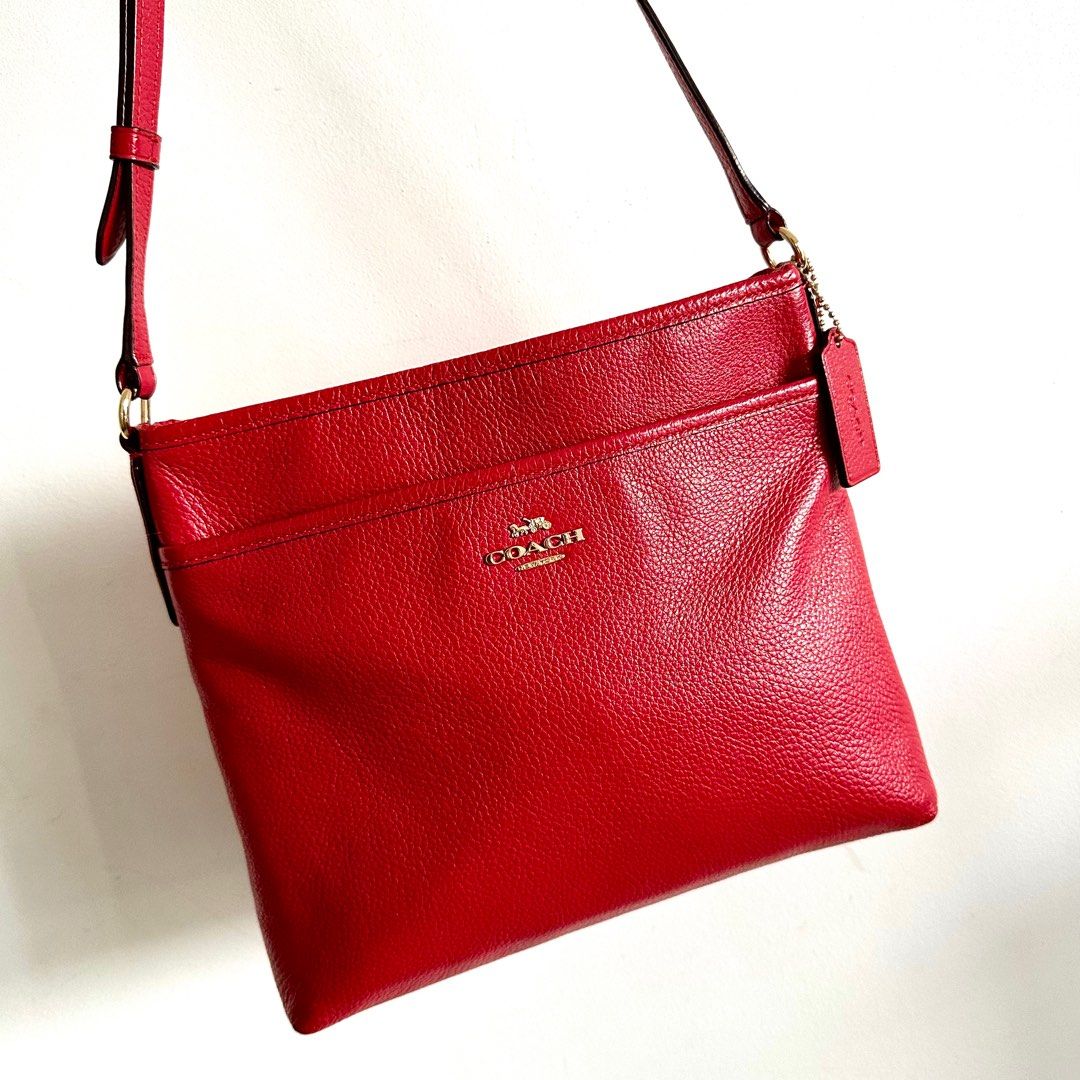 Coach red sling bag online