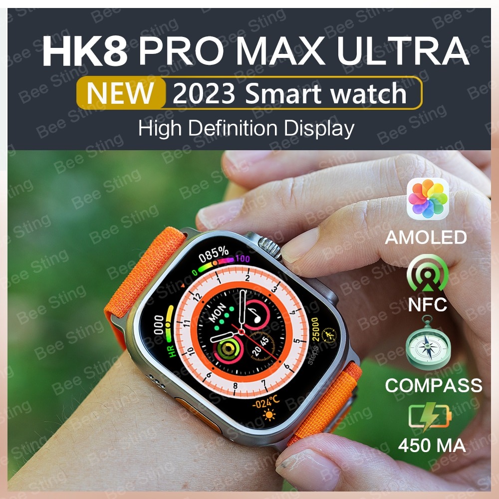 New HK8 Pro Max Ultra Smart Watch Men Series 8 49mm 2.12 Inch 