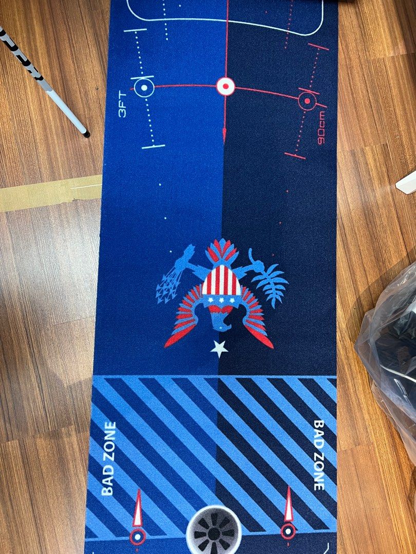 NEW WellPutt 4m Putting Mat Stars & Stripes Edition Putting Mat