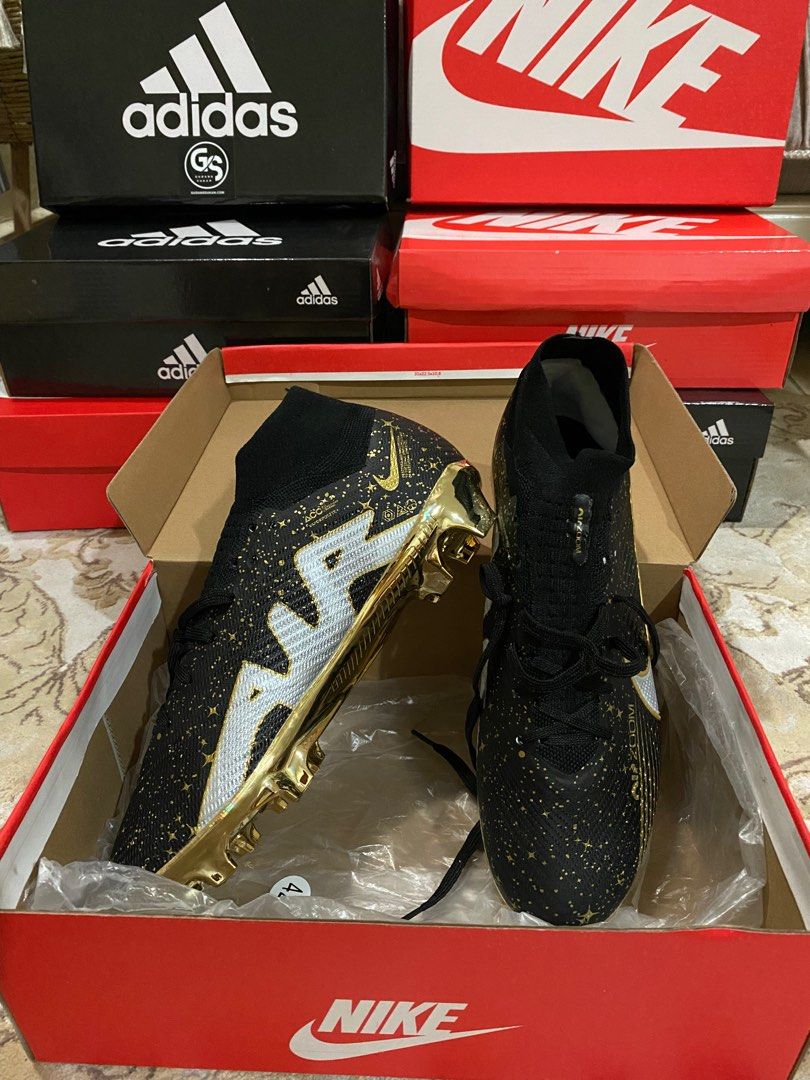 Nike gold and best sale black boots
