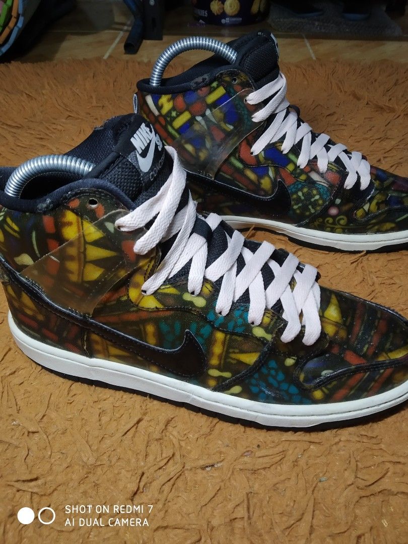 nike dunk high stained glass