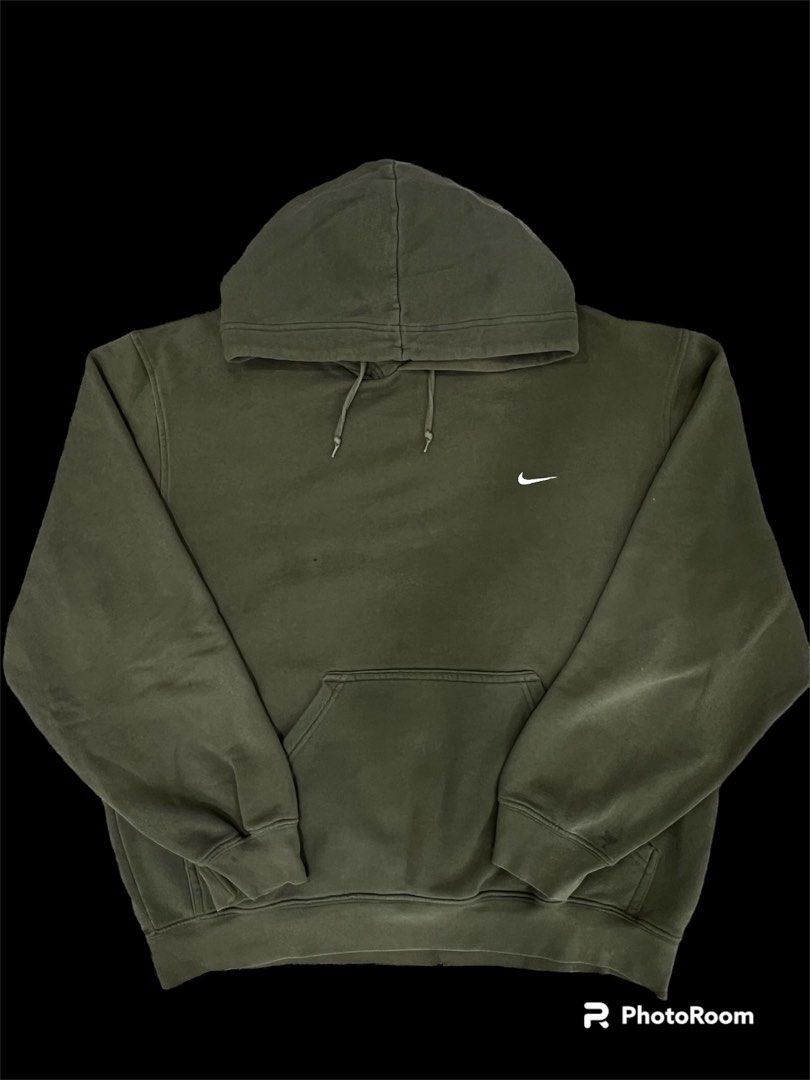 Vintage olive green nike sweatshirt best sale
