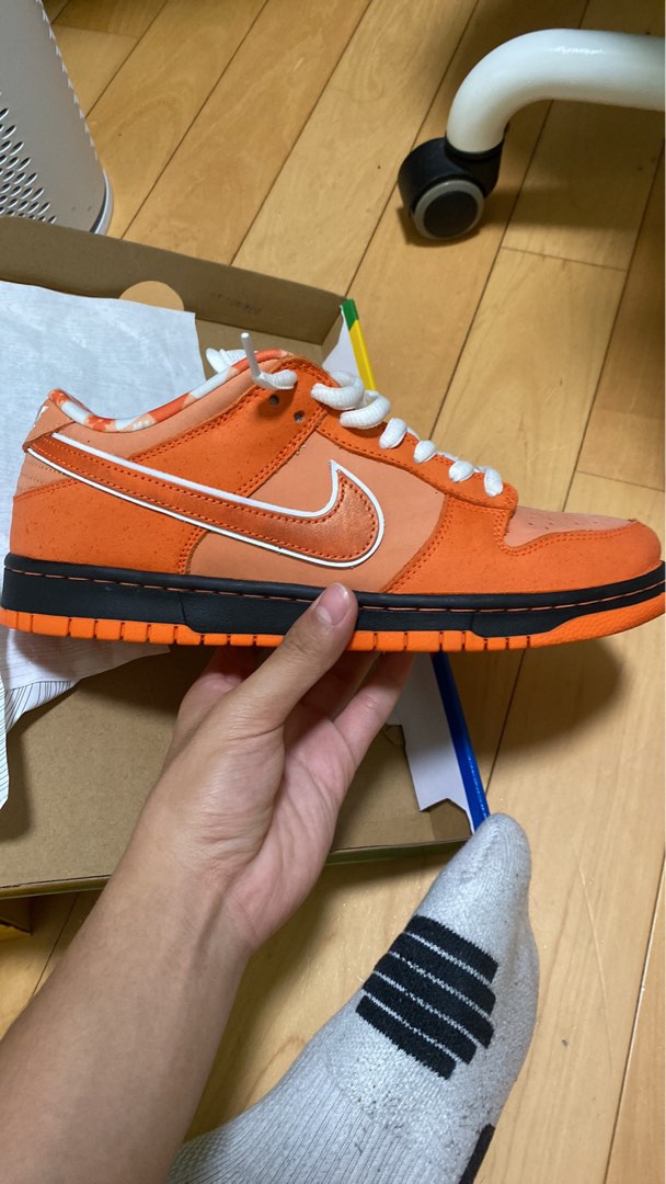 Nike sb dunk low orange lobster us9.5, 男裝, 鞋, 波鞋- Carousell