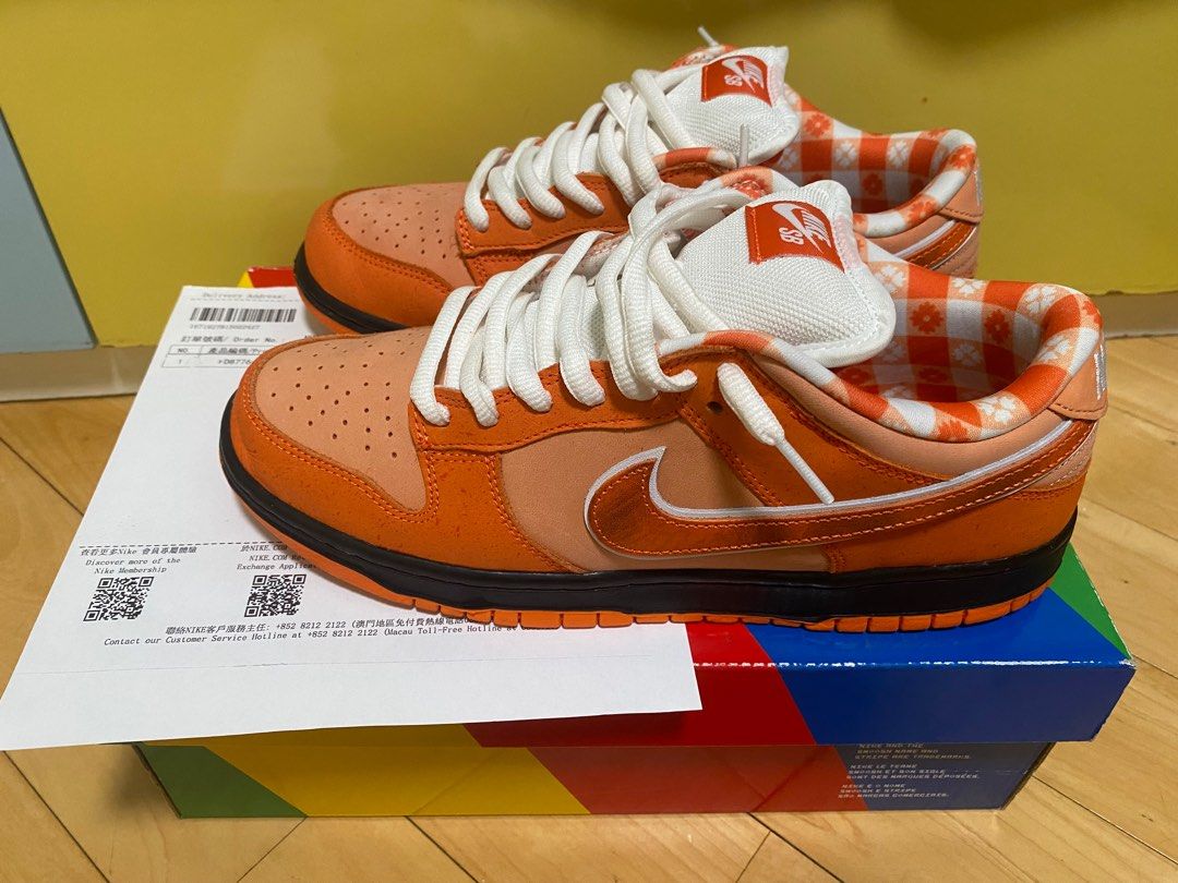 Nike sb dunk low orange lobster us9.5, 男裝, 鞋, 波鞋- Carousell