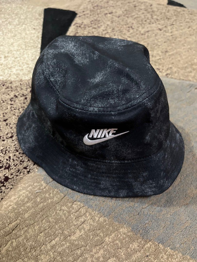 nike black tie dye bucket hat