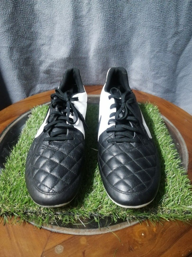 Nike tiempo store genio black