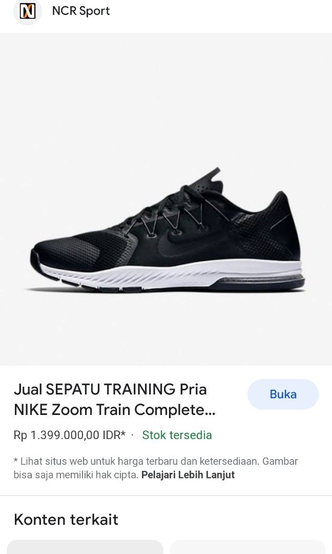 nike zoom train complete