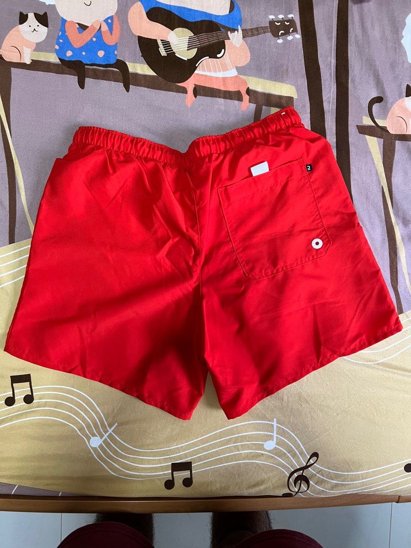 Olaian red swim shorts