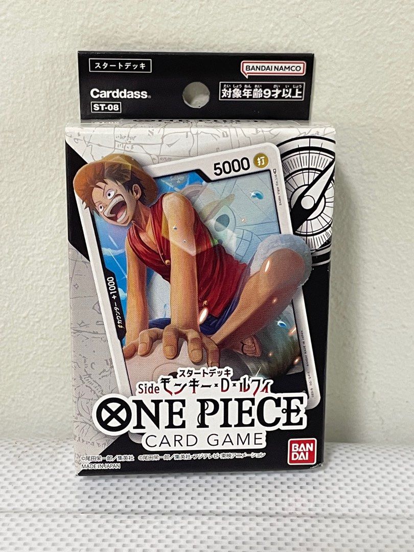 one piece card game st 08 Amazon.com: BANDAI NAMCO Entertainment ONE Piece Card Game Start Deck Side  Monkey D Luffy ST-8 Japanese, Black : Toys & Games