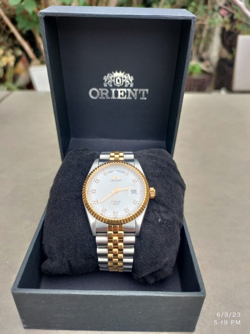 ORIENT President Classic Automatic Sapphire Watch, Men's Fashion