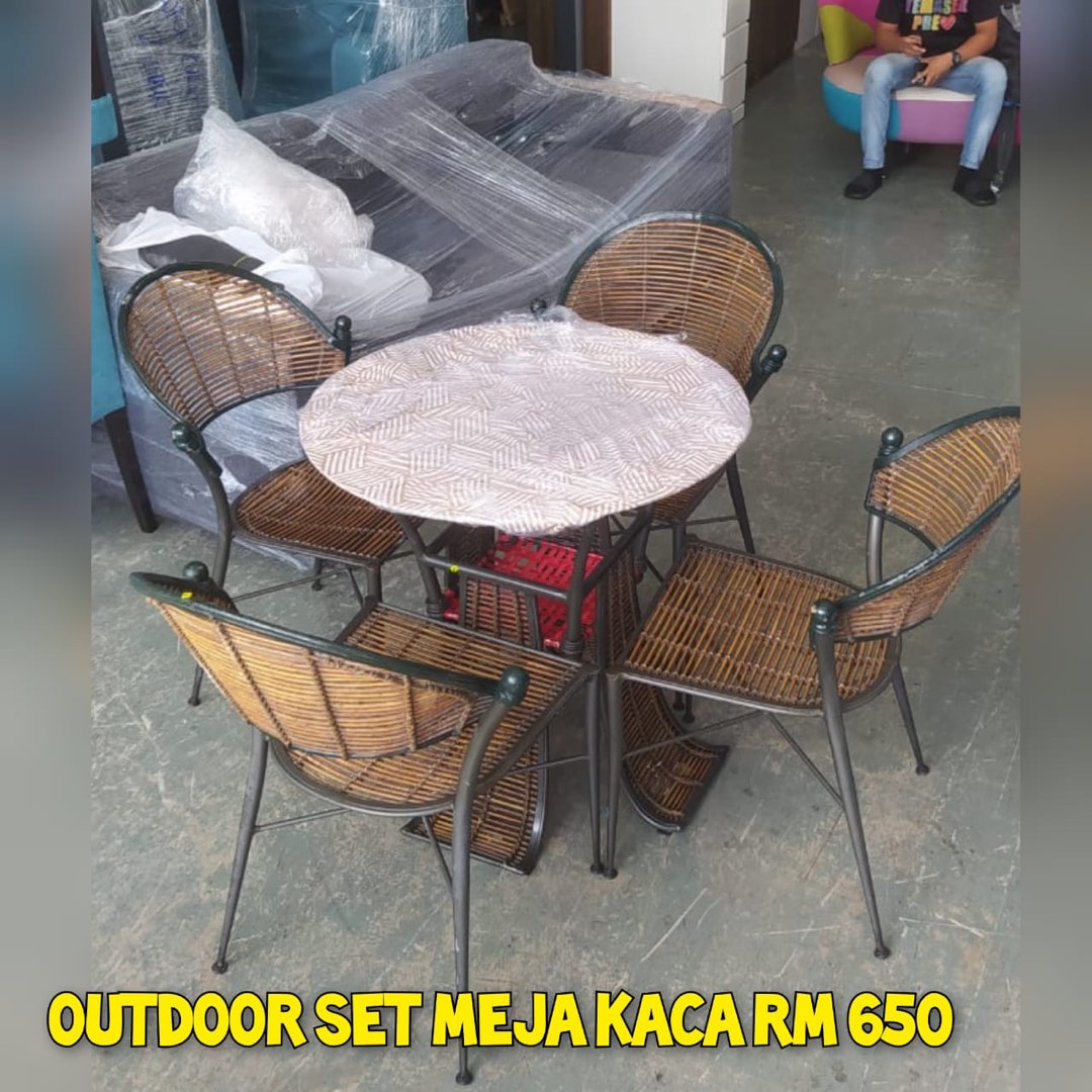 Outdoor set ( jb outlet, Furniture & Home Living, Outdoor Furniture on