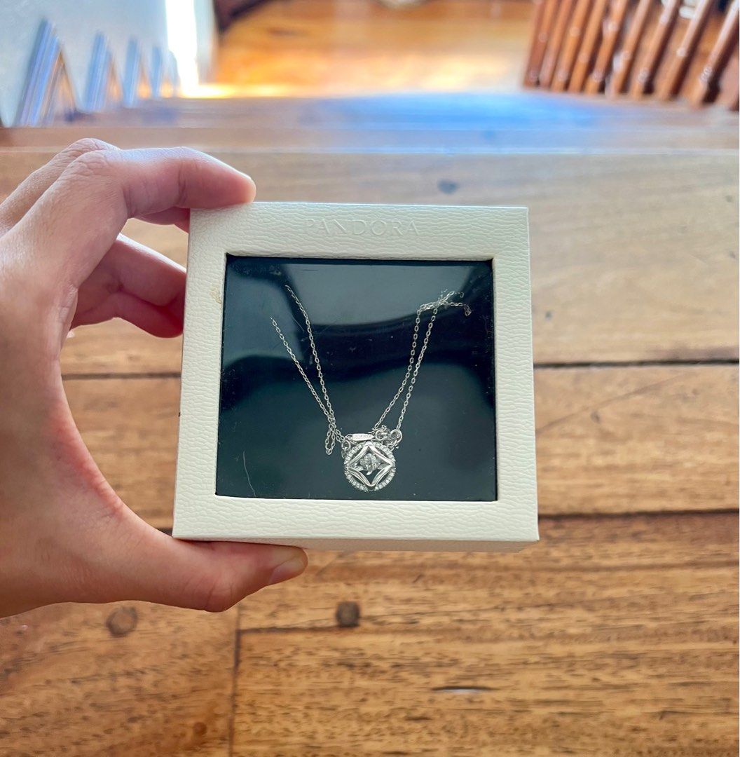 Pandora Necklace (Brand New) (Category: Necklaces) located in Quezon City. Submitted by pusachow (Listing ID 1238060359, Image 2). Description: Brand New Pandora Necklace with Pendant and Box. Was handed over to me but not used as I don’t wear jewelry much..
