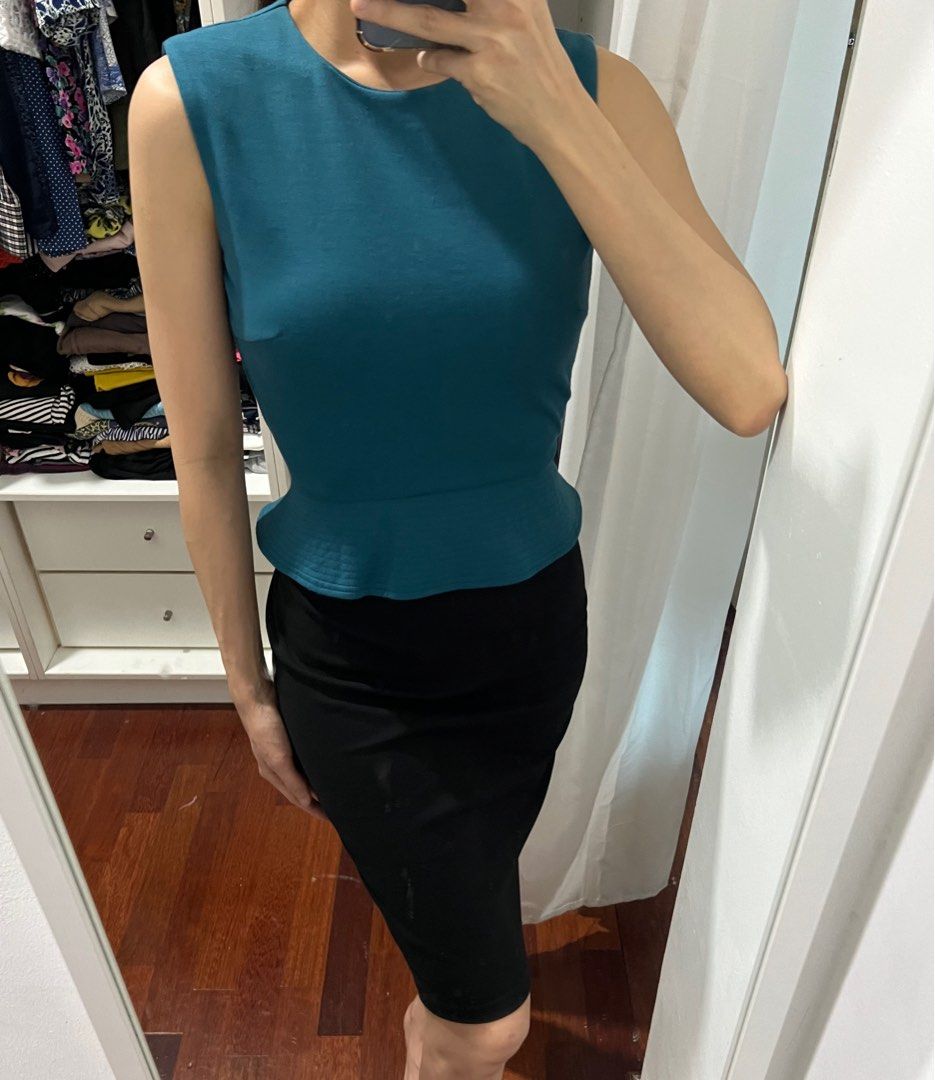 Peplum pencil dress on sale