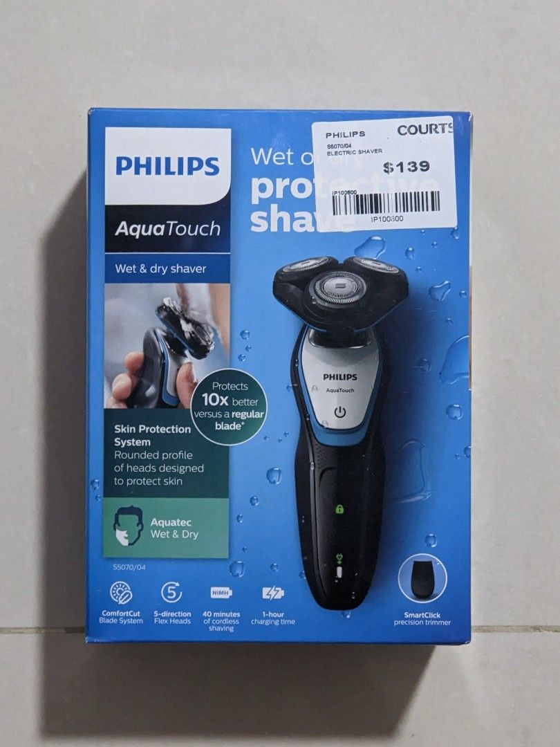 Philips AquaTouch shaver (New), Beauty & Personal Care, Men's Grooming ...