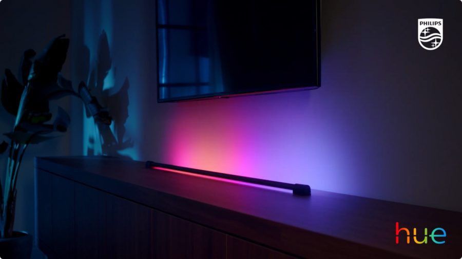 Philips Hue Play Gradient Light Tube, Compact, Black 75cm, 傢俬＆家居, 燈飾及風扇,  燈飾- Carousell