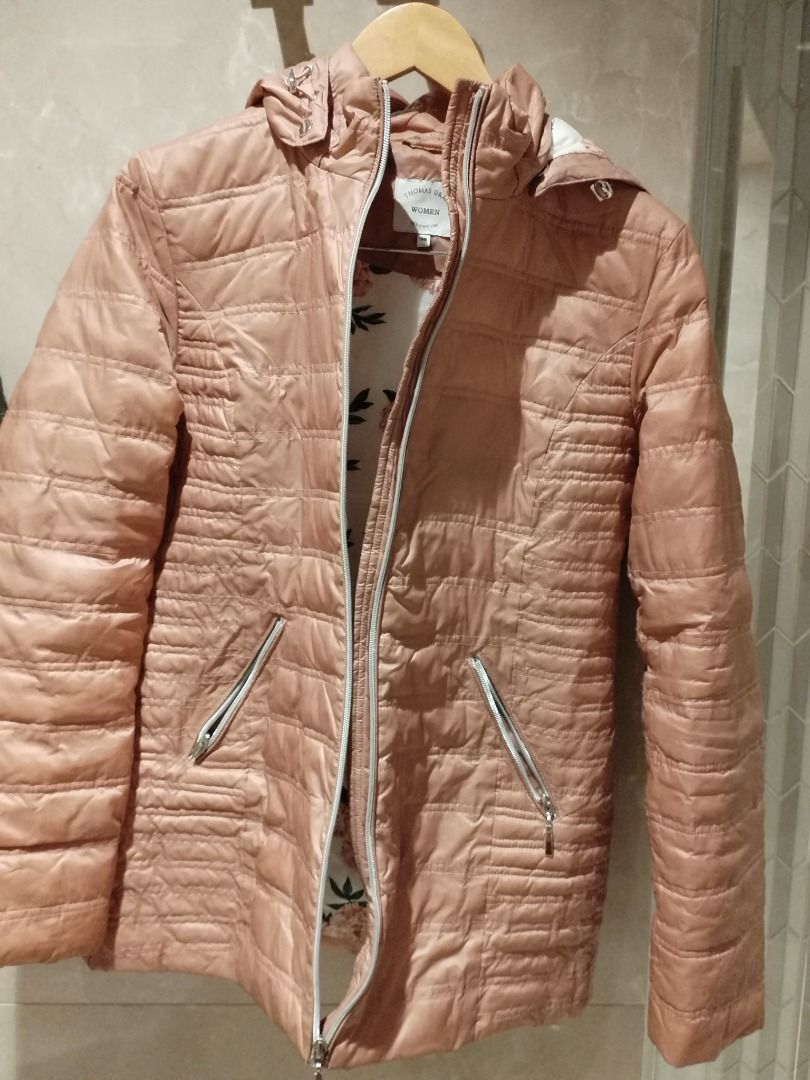 Thomas pink quilted jacket cheap