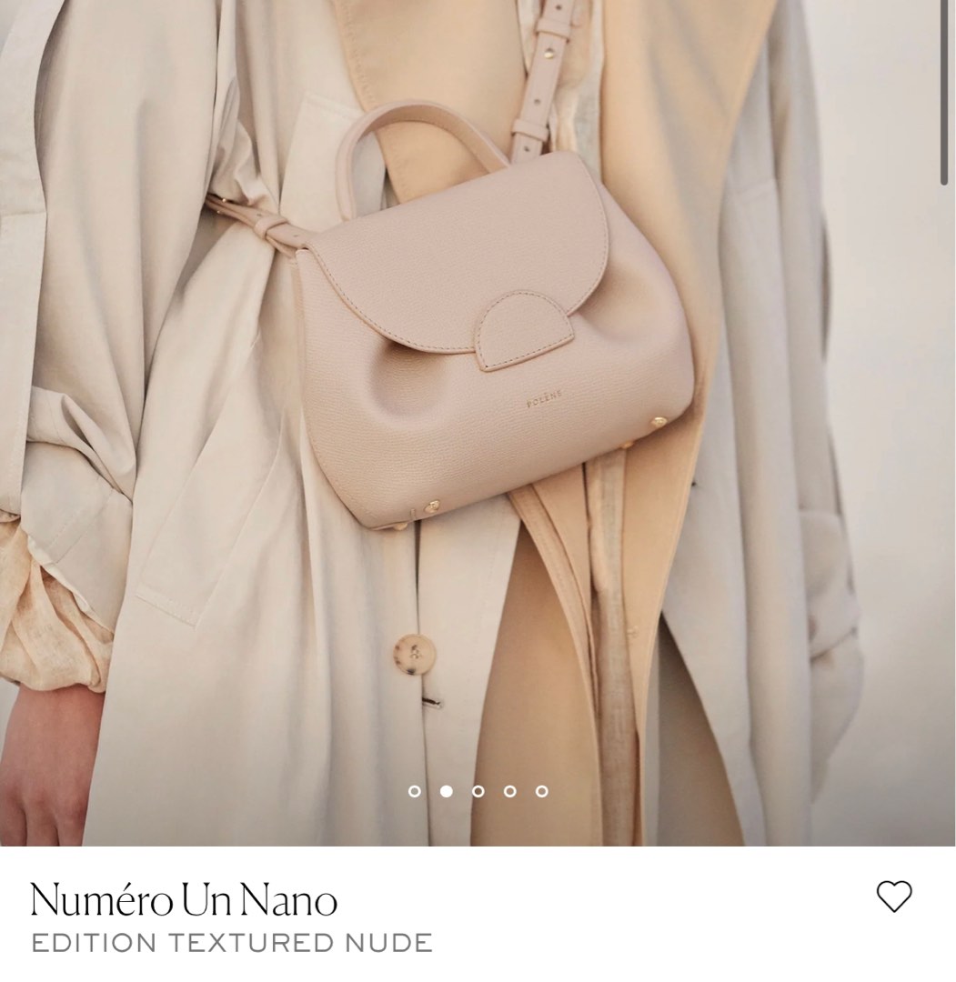 Polene Numero UN nano in Chalk, Luxury, Bags & Wallets on Carousell