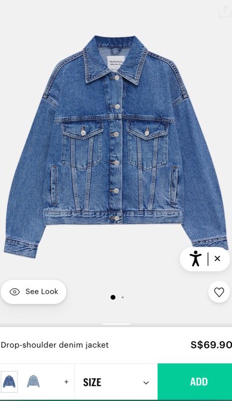 Pull and bear oversized denim jacket outlet