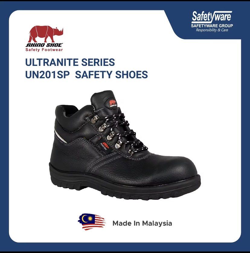 RHINO SHOE UN201SP Ultranite Safety Shoes I Mid Cut I Fiber Glass