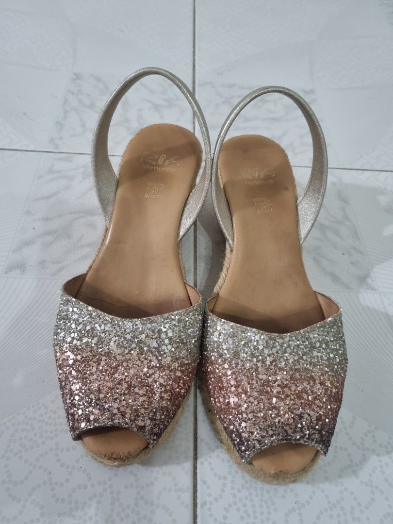 Glitter wedges clearance