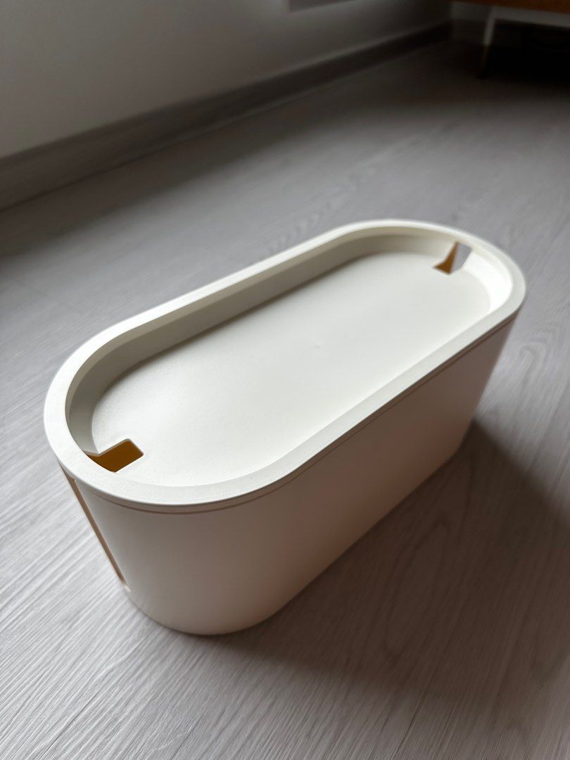 ROMMA Cable management box with lid, white, Computers & Tech, Parts