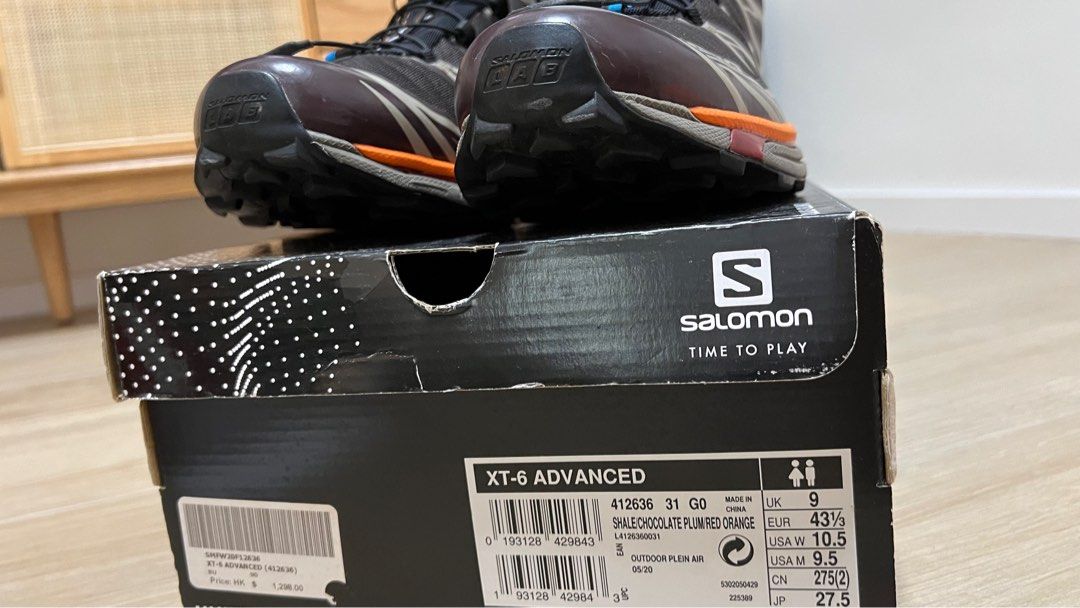 Salomon XT6 XT-6 ADV recut brown us9.5 uk9 27.5cm XT4 XT-4, 男裝