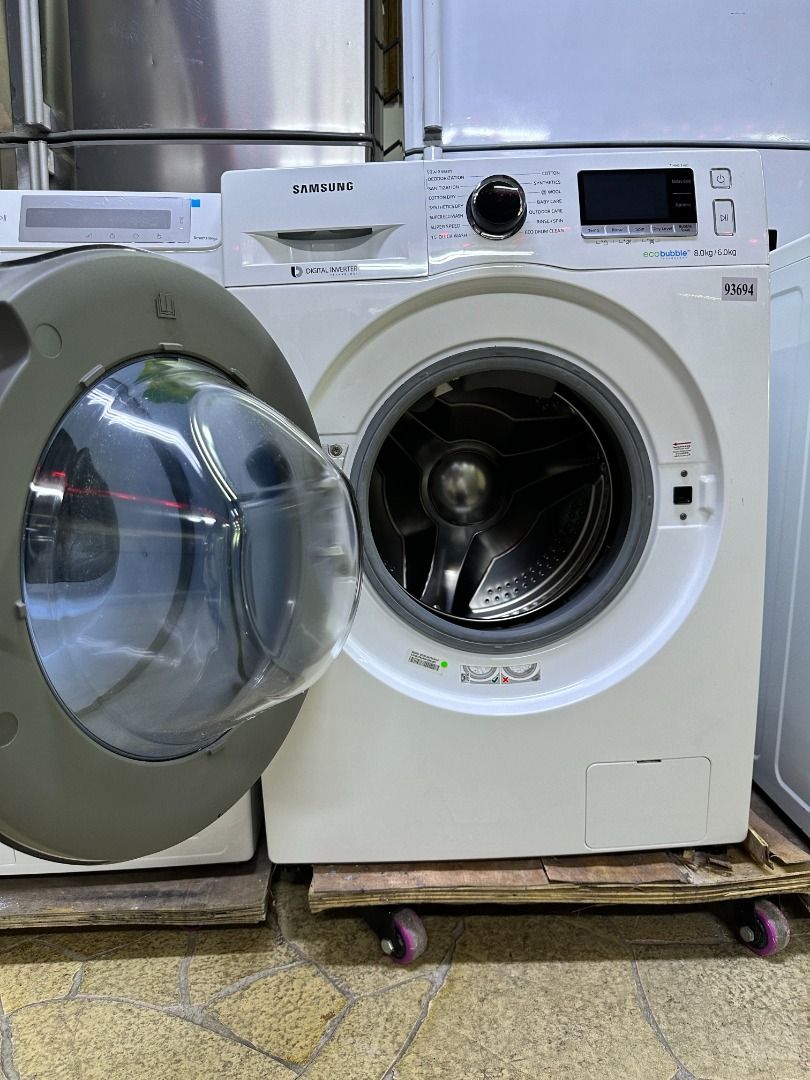 Samsung 8kg/6kg Washer Dryer WD80J6410AW NEW DRUM (93694), TV & Home