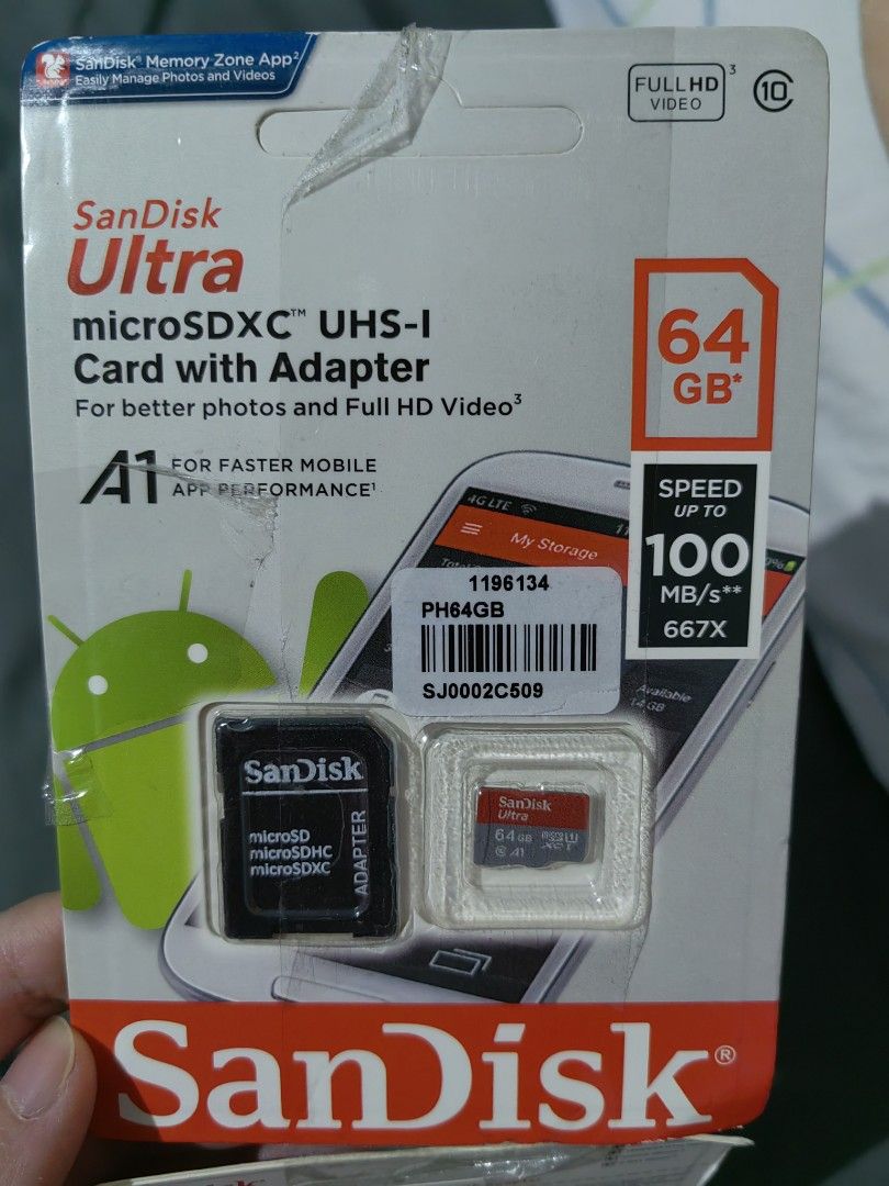 SanDisk 64gb memory card, Computers & Tech, Parts & Accessories, Other