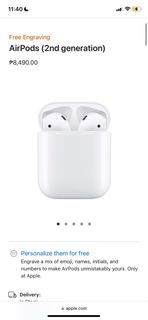 SEALED AIRPODS 2nd Gen - Brand New