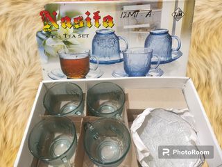 Set Nasita gelas dan tatakan