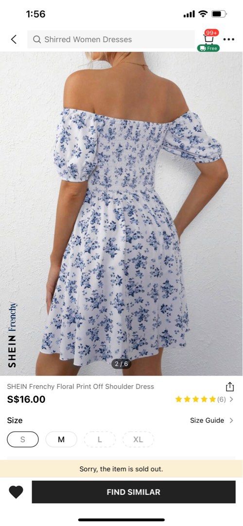 Shein Dress S, Women's Fashion, Dresses & Sets, Dresses on Carousell