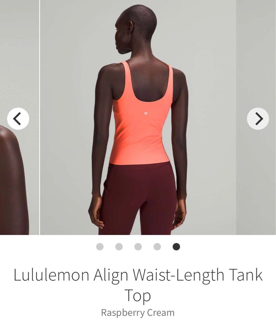 Size 8. NWT Lululemon Align Tank waist length size 8 in Raspberry
