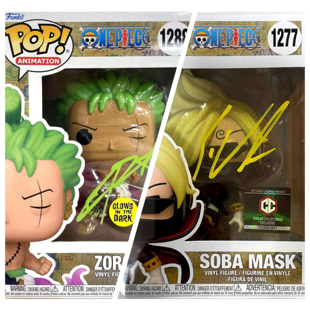 FUNKO POP! SIGNED ZORO ENMA CHRISTOPHER SABAT GITD CHALICE COLLECTIBLE –  Plastic Empire