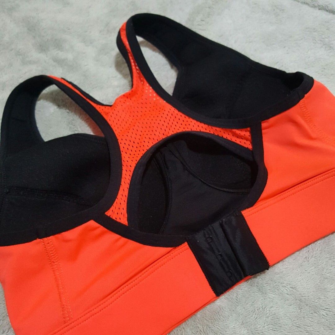 Sports Bra - （Clip on) Orange, Women's Fashion, Activewear on Carousell
